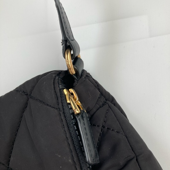 Marc Jacobs Black & Gold  Nylon Quilted Natasha Crossbody Bag - Picture 10 of 14